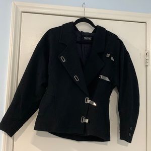 Fou foret jacket vintage size small women’s black/super dark grey